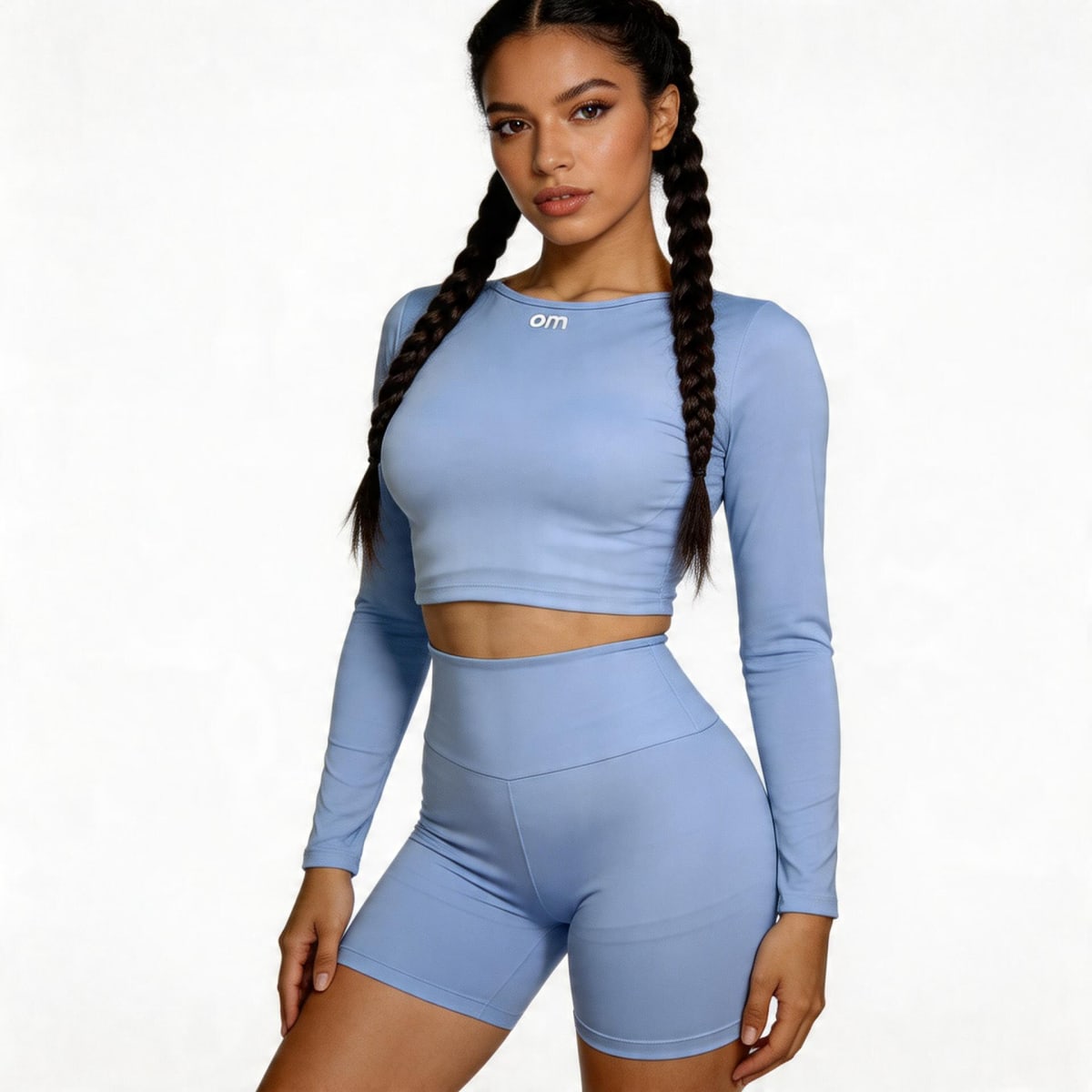 Colombian activewear manufacturer private label sportswear sets leggings jumpsuits Bogotá