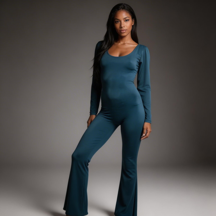 Maquila romper flare espalda Colombia activewear marca propia paquete completo