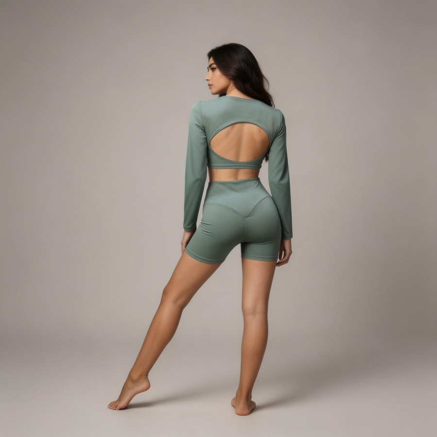 Maquila jumpsuit ropa deportiva ACTIVE1 ángulo Colombia activewear marca propia