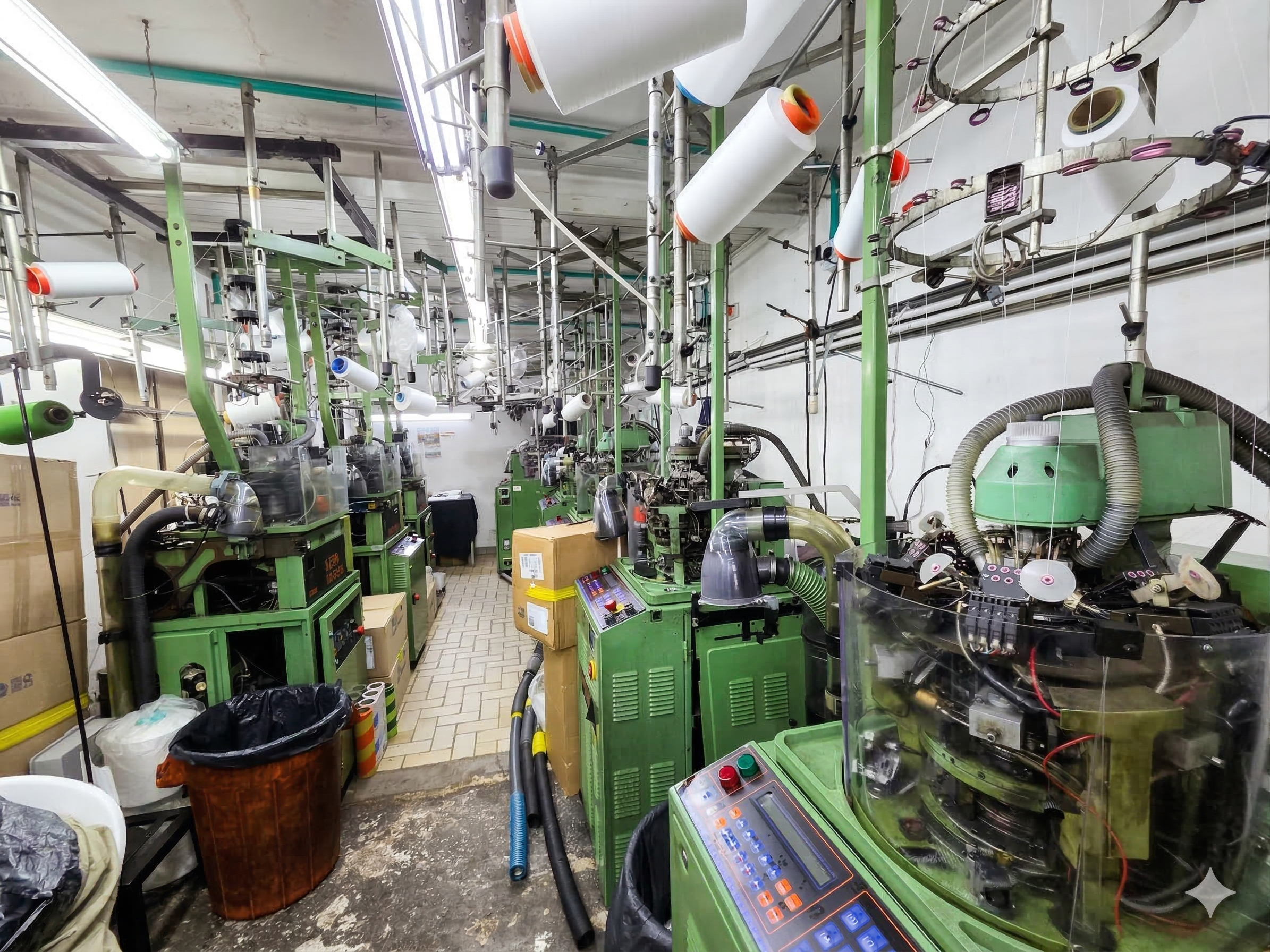 Tejeduría máquinas circulares