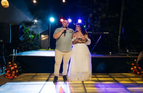 The party - real wedding held at Villa Lotus Tolú, Colombia