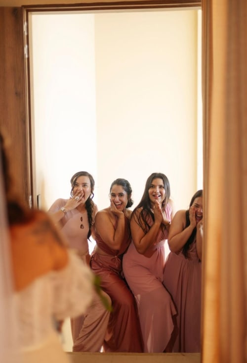 Bridesmaids - real wedding held at Villa Lotus Tolú, Colombia