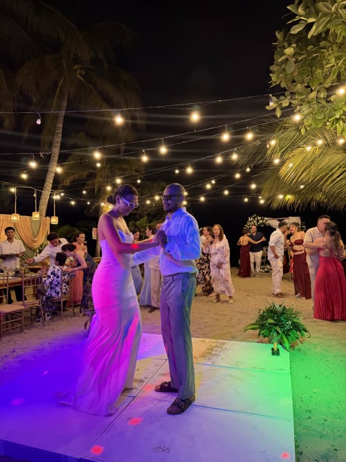 First dance - real wedding held at Villa Lotus Tolú, Colombia