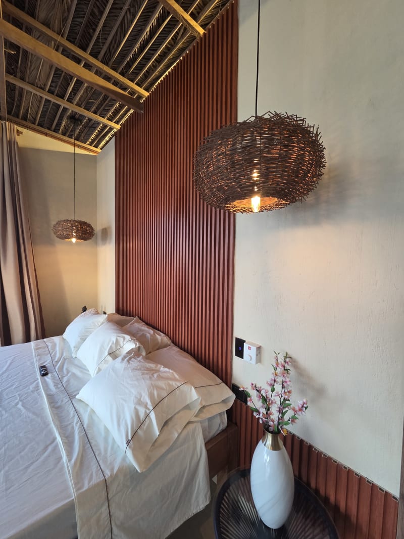 Fachada arquitectónica vidrio Lotus Beach House Caribe colombiano