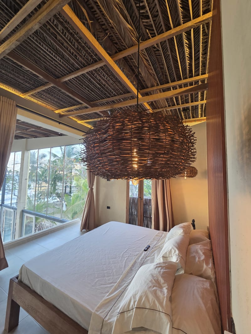 Deck terraza vista panorámica mar villa Lotus Beach House Tolú