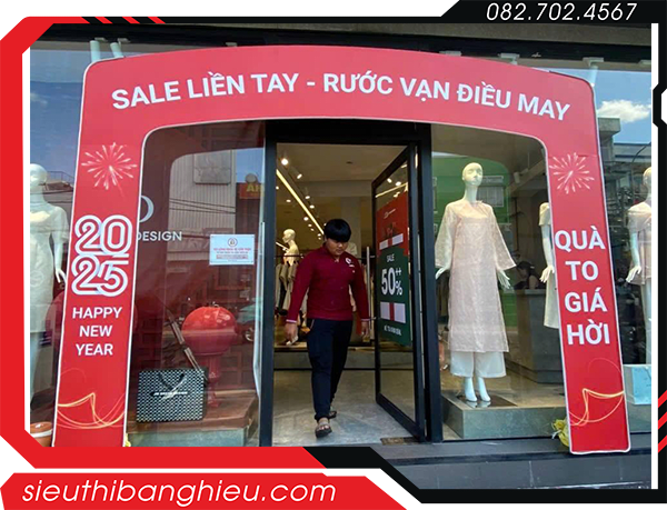 Backdrop khai trương