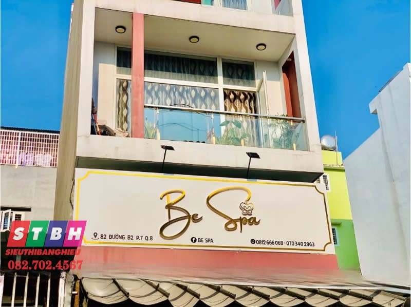 Bảng hiệu Be Spa