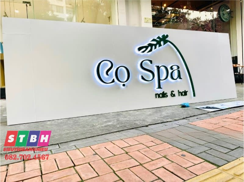 Bảng hiệu Cọ Spa