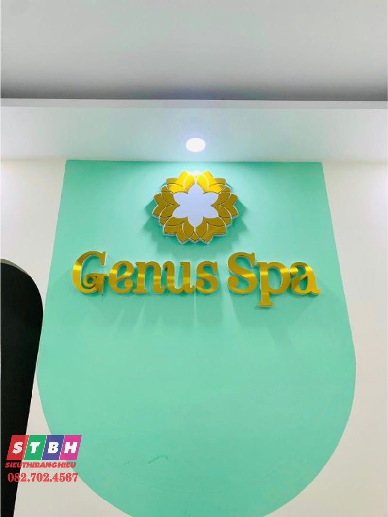 Bảng hiệu Genus Spa