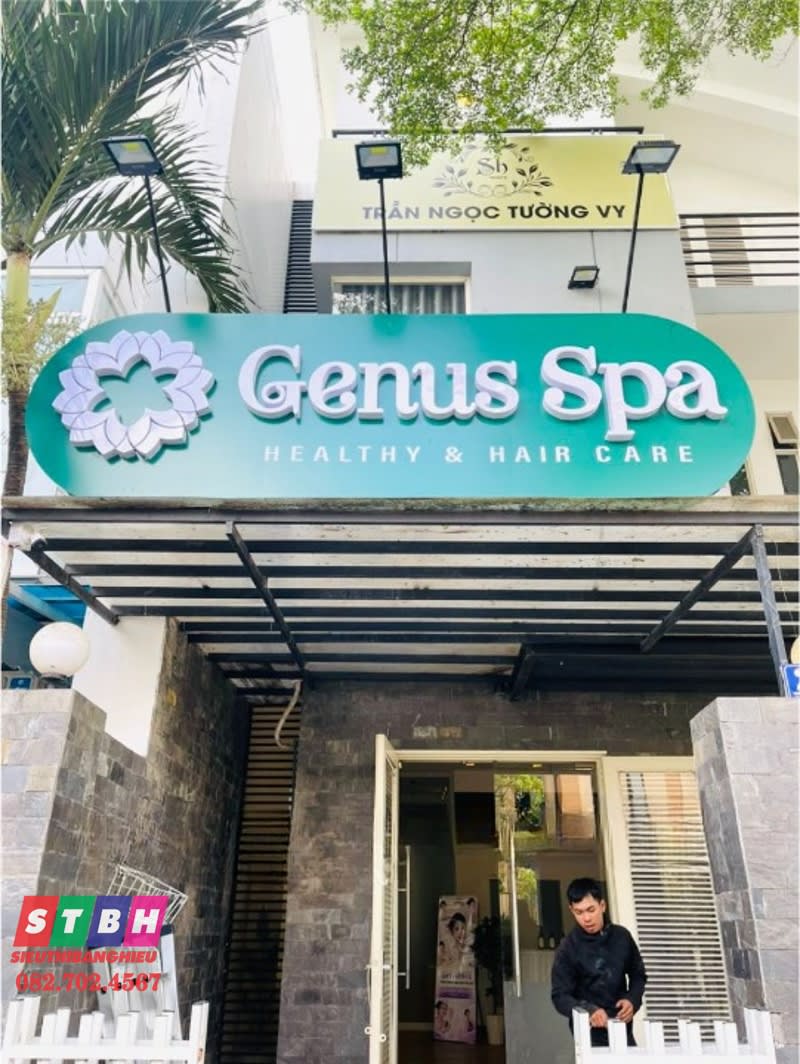 Bảng hiệu Genus Spa
