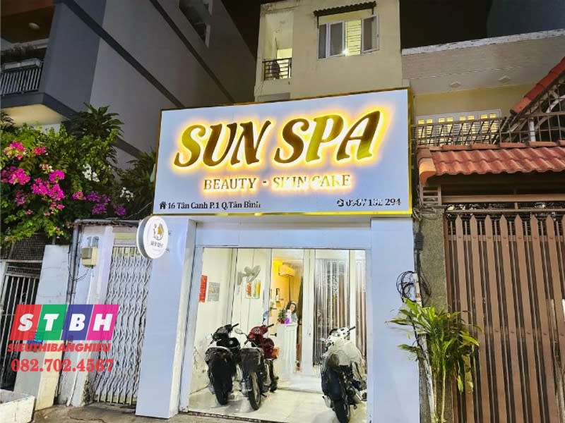 Bảng hiệu Sun Spa