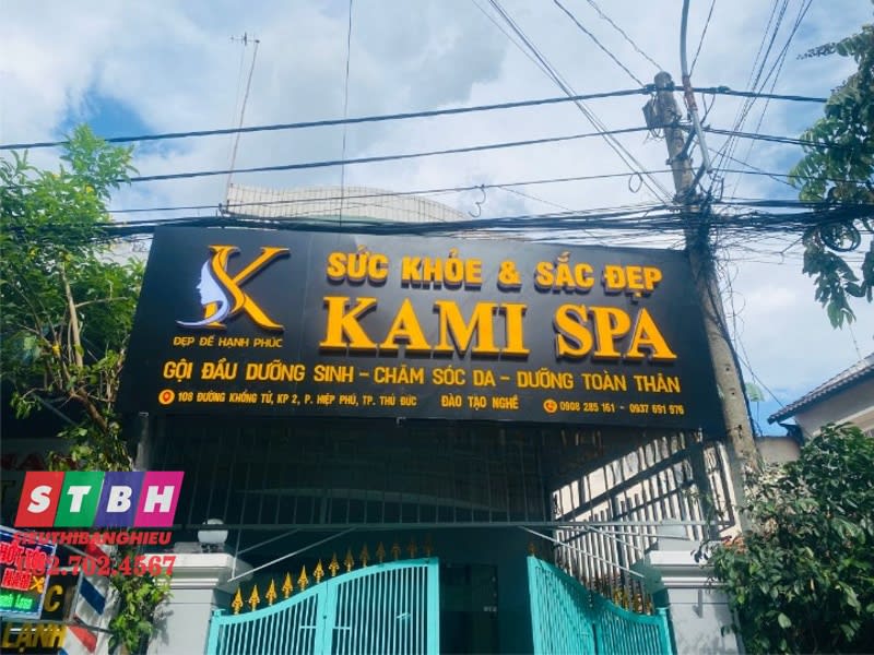 Bảng hiệu Kami Spa