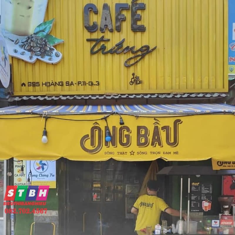 Bảng hiệu Cafe Trứng