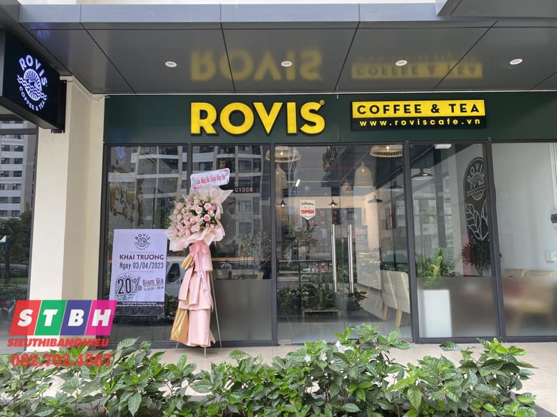 Bảng hiệu coffee-rovis