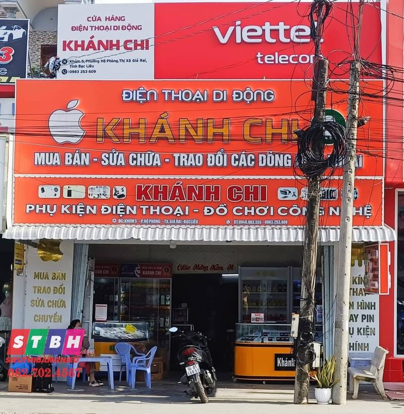 Bảng hiệu Điện thoại Khách Chi