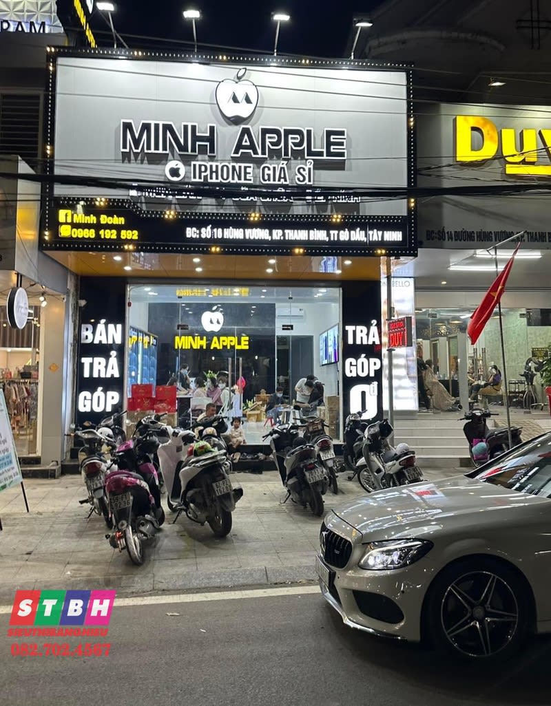 Bảng hiệu Minh Apple