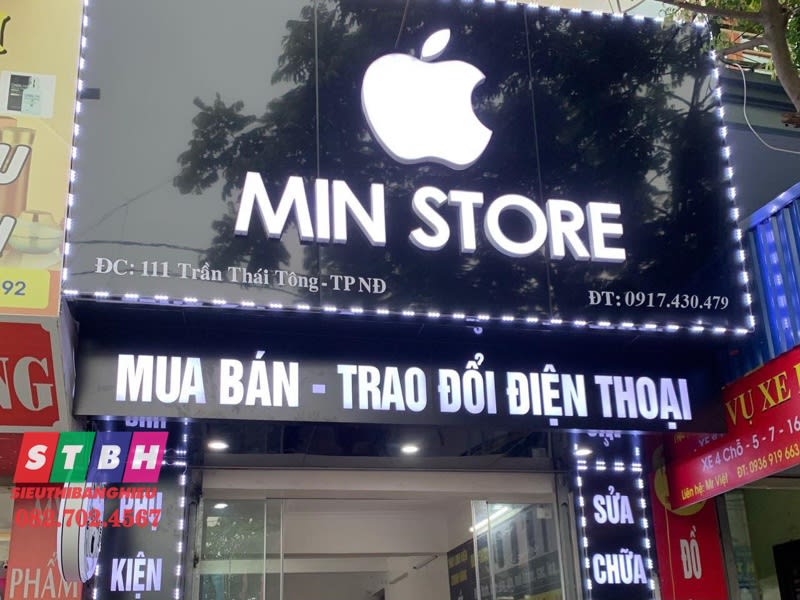 Bảngh hiệu Min Store
