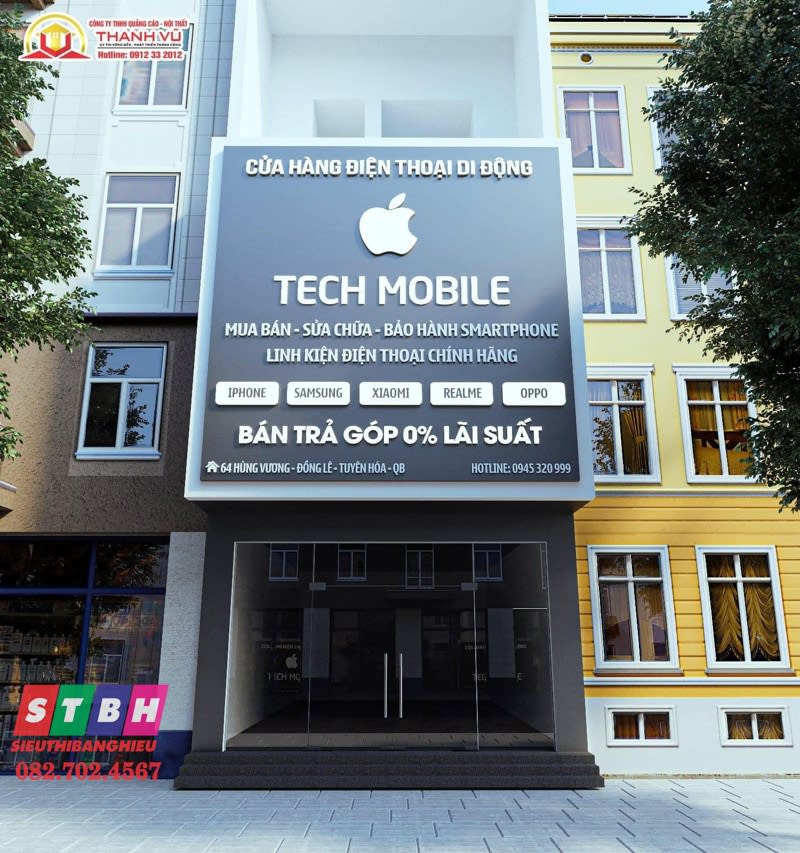 Bảng hiệu tech Mobile