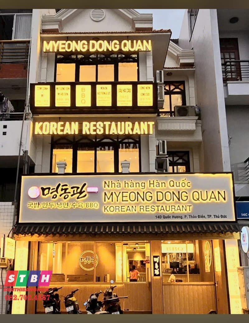 Bảng hiệu korean