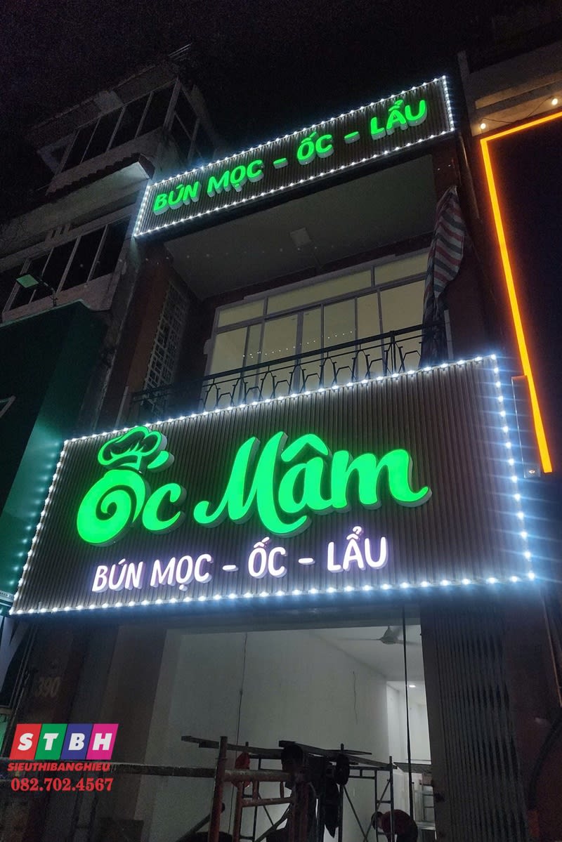 Bảng hiệu ốc mâm