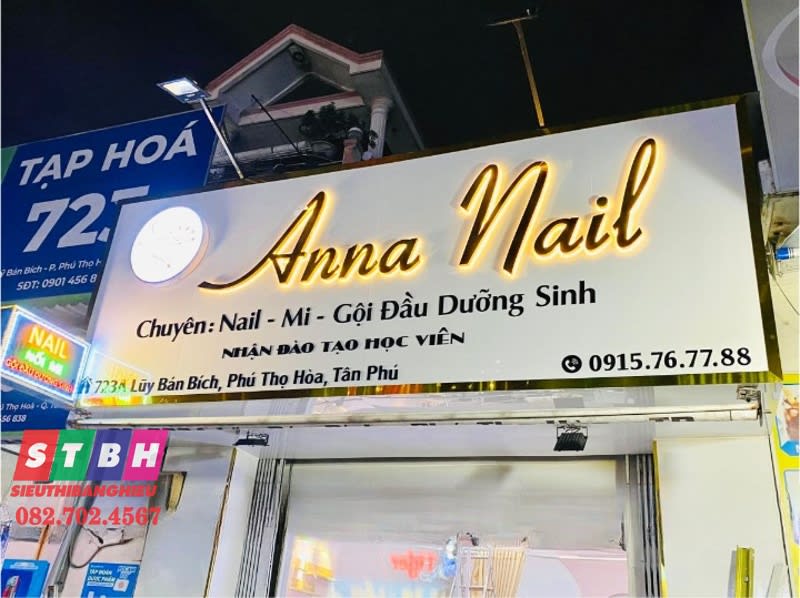 Bảng hiệu Anna nail