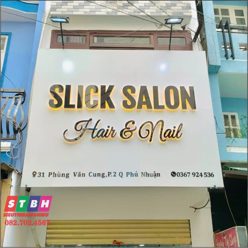 Bảng hiệu Nail Slick Salon