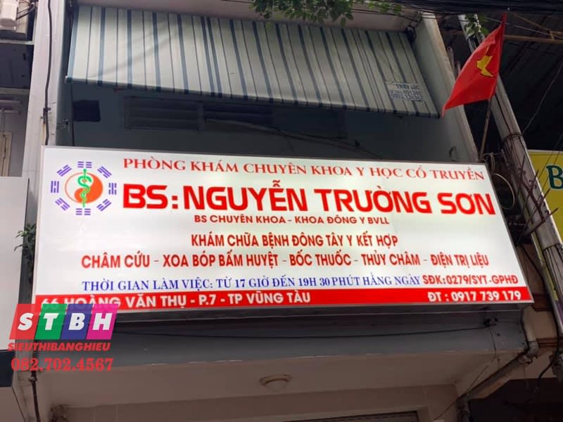 Bảng hiệu phòng khám y học cổ truyền