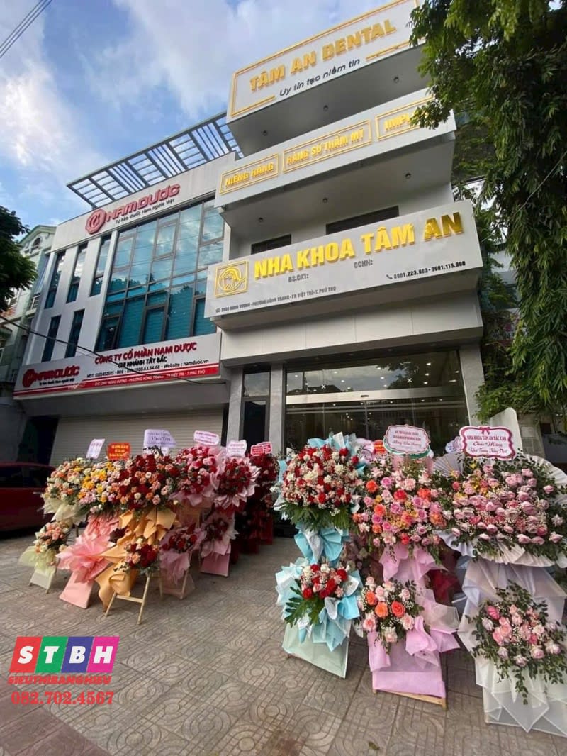 Bảng hiệu nha khoa Tâm An