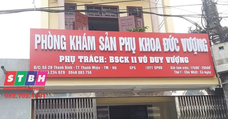 Bảng hiệu sản phụ khoa