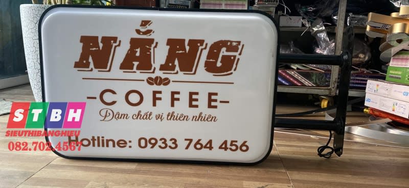 Hộp đèn mica Năng Coffee