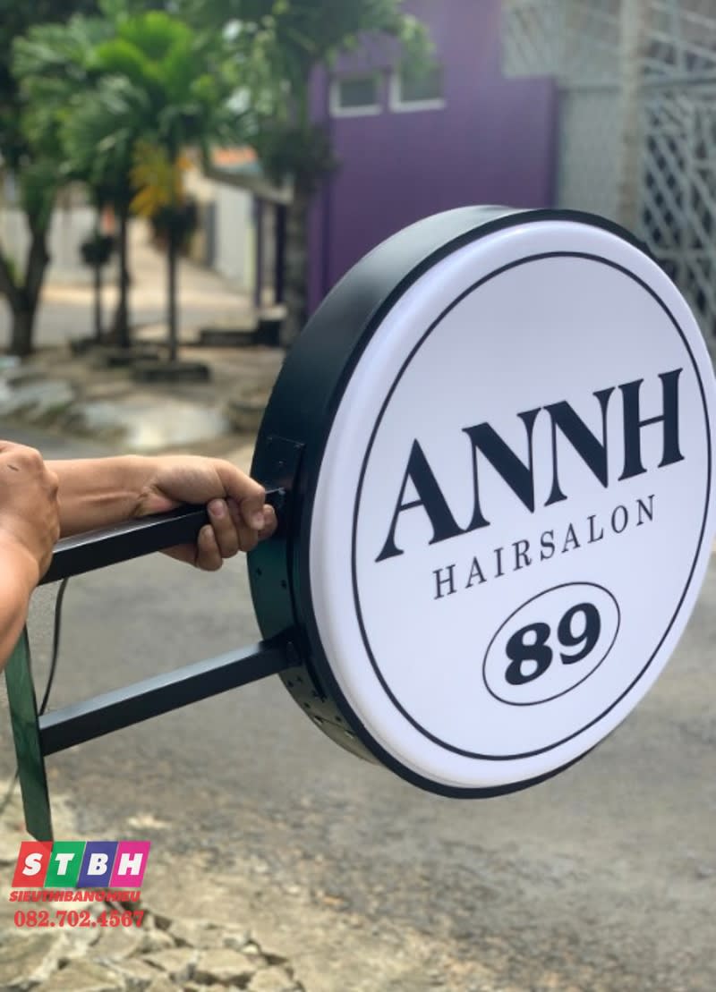 Hộp đèn hút nổi HairSalon