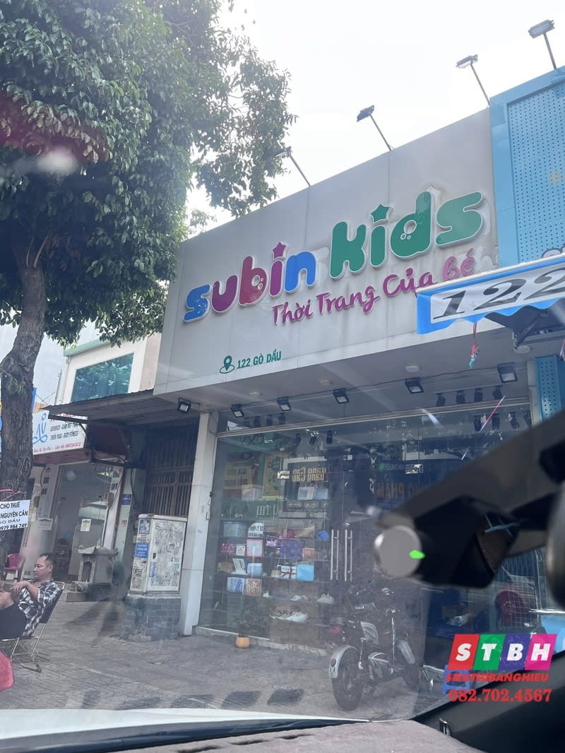 Chử nổi mica Subin Kids