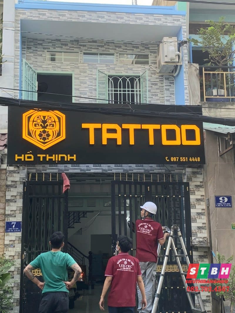 Chử nổi mica Tattoo