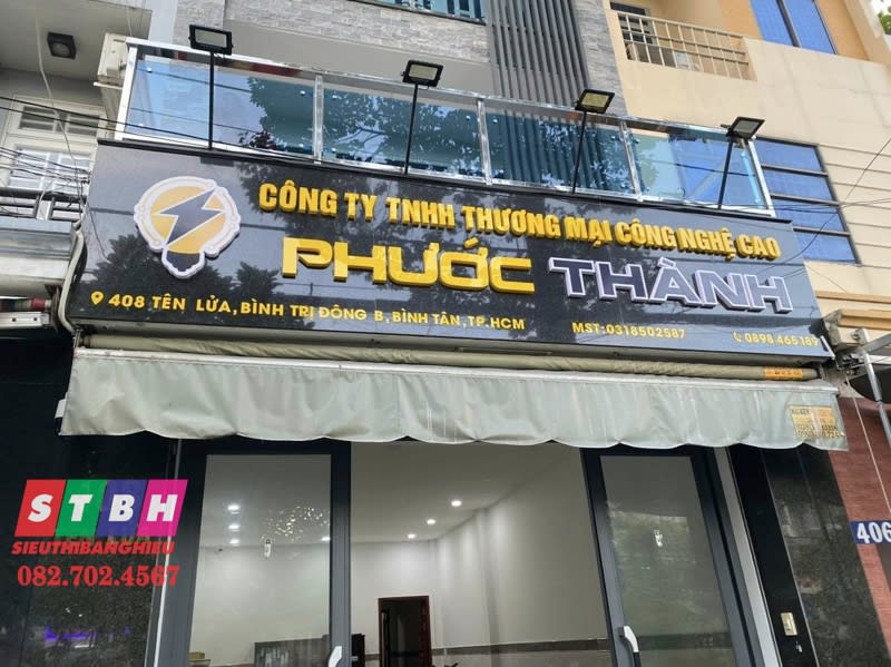 Chử nổi mica led Phước Thành