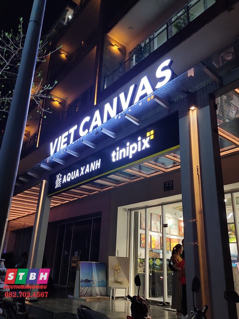 Chữ nôi mica led Việt Canvas