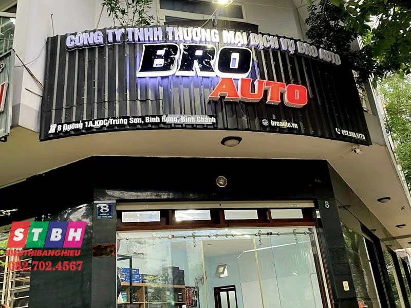 Chử nổi alu Bro Auto