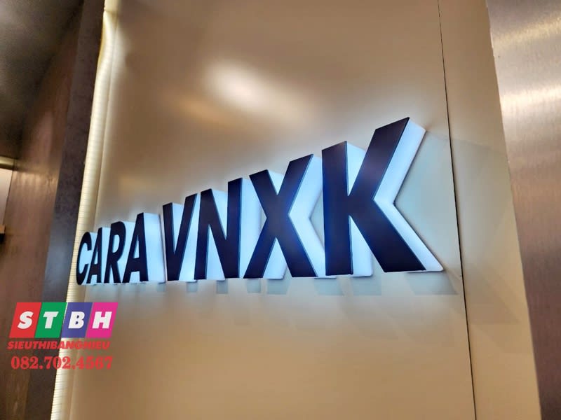 Chử nổi alu led Cara