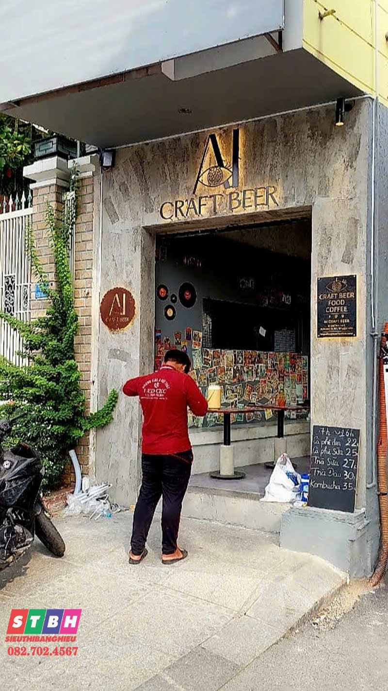 Chử nổi alu led CraftBeer