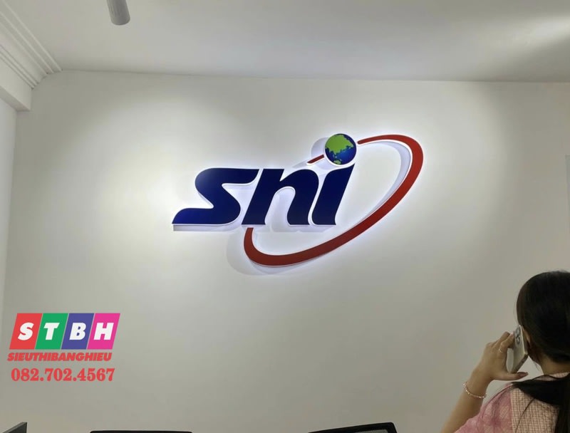 Chử nổi alu trang trí
