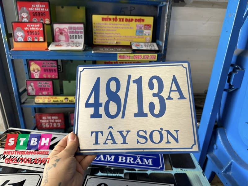 Bảng số nhà alu Tây Sơn