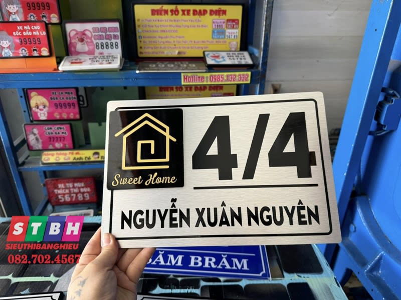 Bảng số nhà Nguyễn Xuân Nguyên