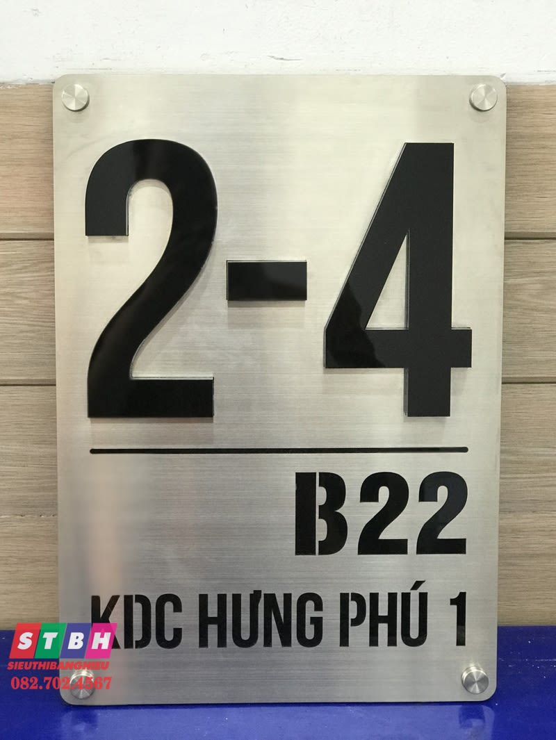 Bảng số nhà KDC Hưng Phú