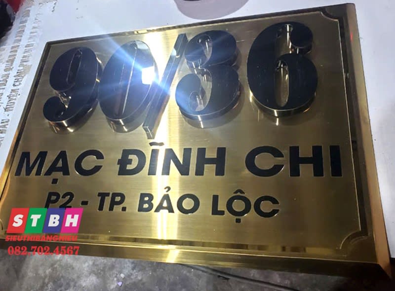 Bảng số nhà Bảo Lộc