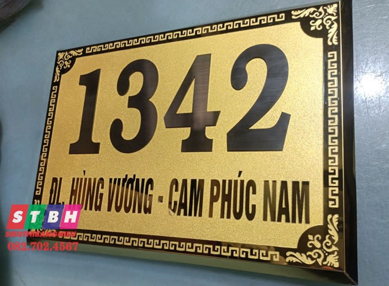 Bảng số nhà inox ăn mòn