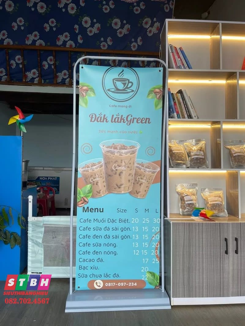Standee chân đứng 2 mặt