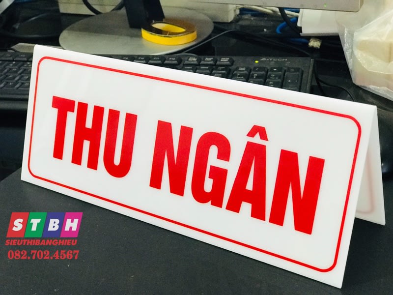 Bảng tên chức danh thu ngân