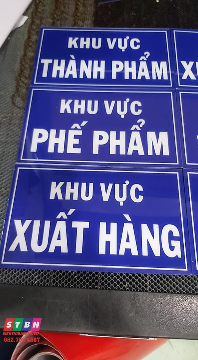 Bảng tên chức danh khu vực