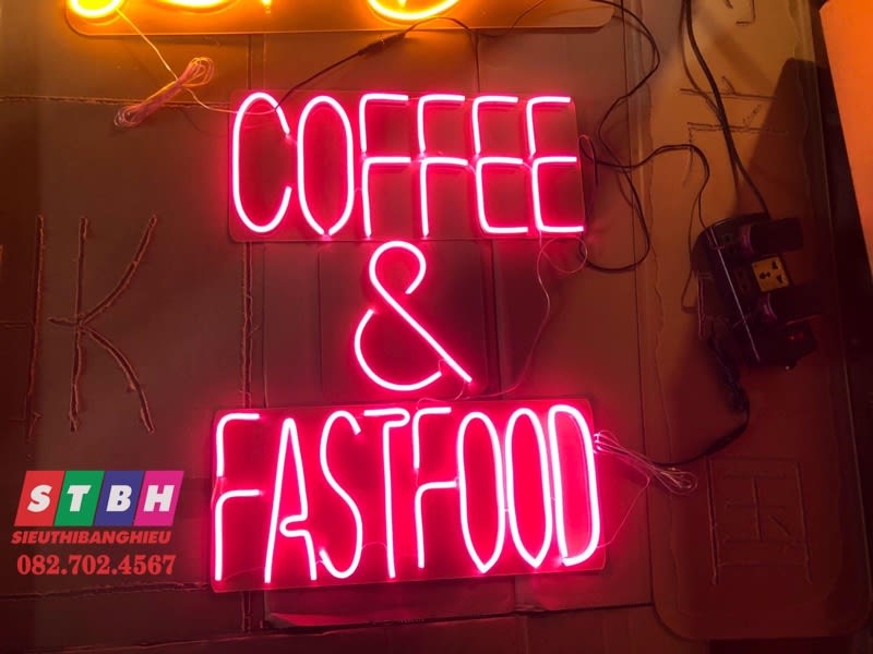 Bảng hiệu led neon Coffee