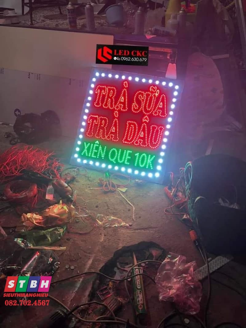 Bảng hiệu led Trà sữa