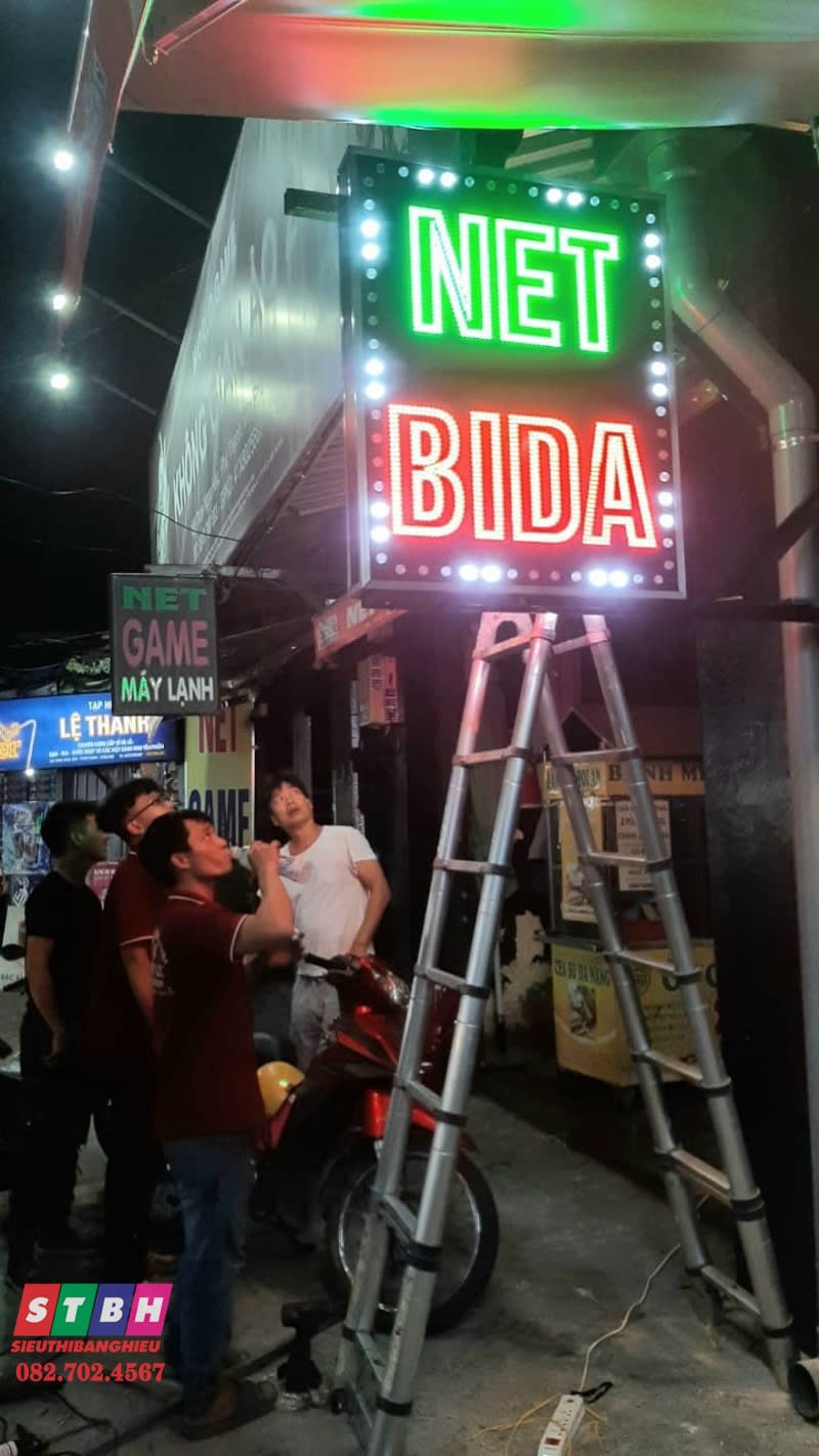 Bảng hiệu Led Net Bida